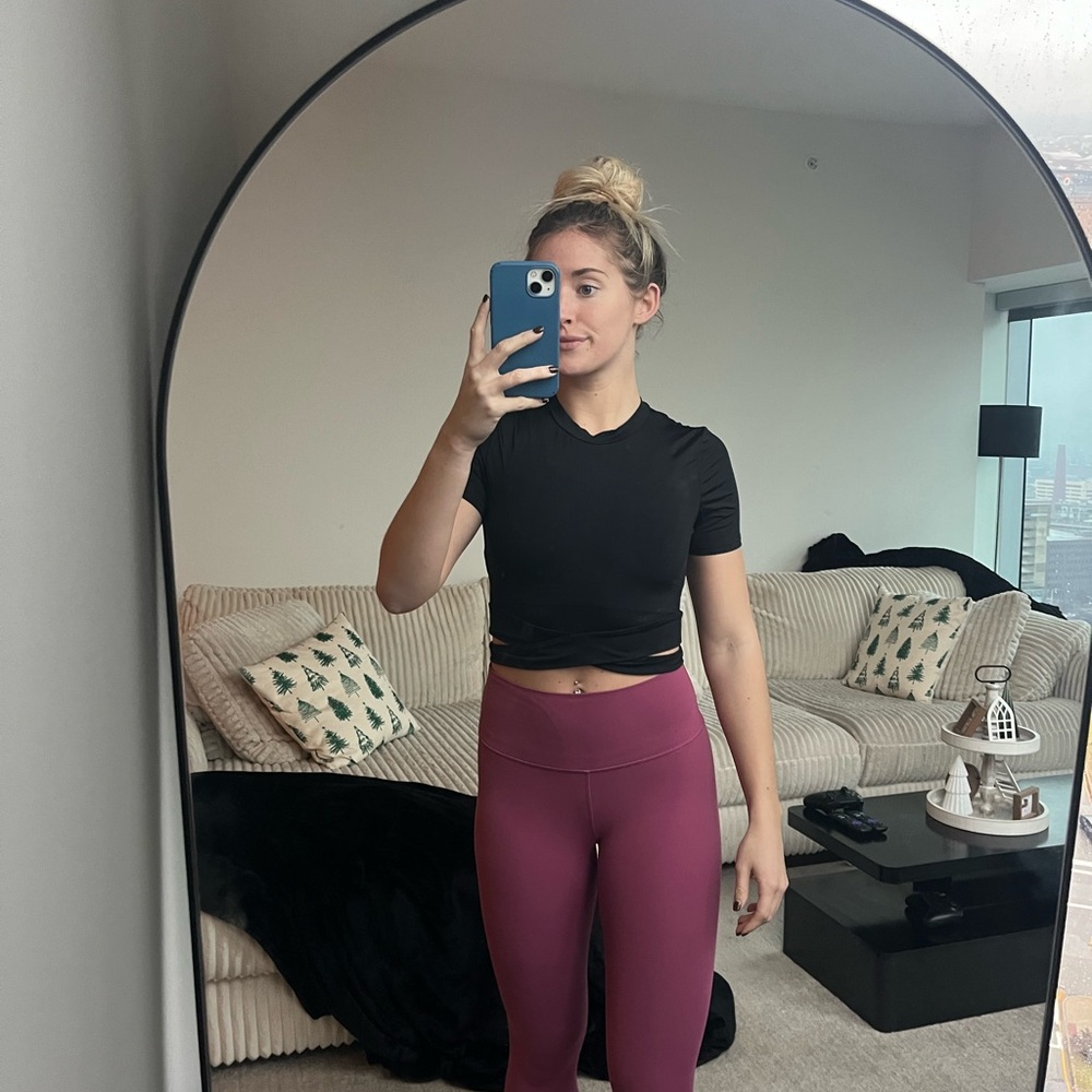 Black Women's crop top